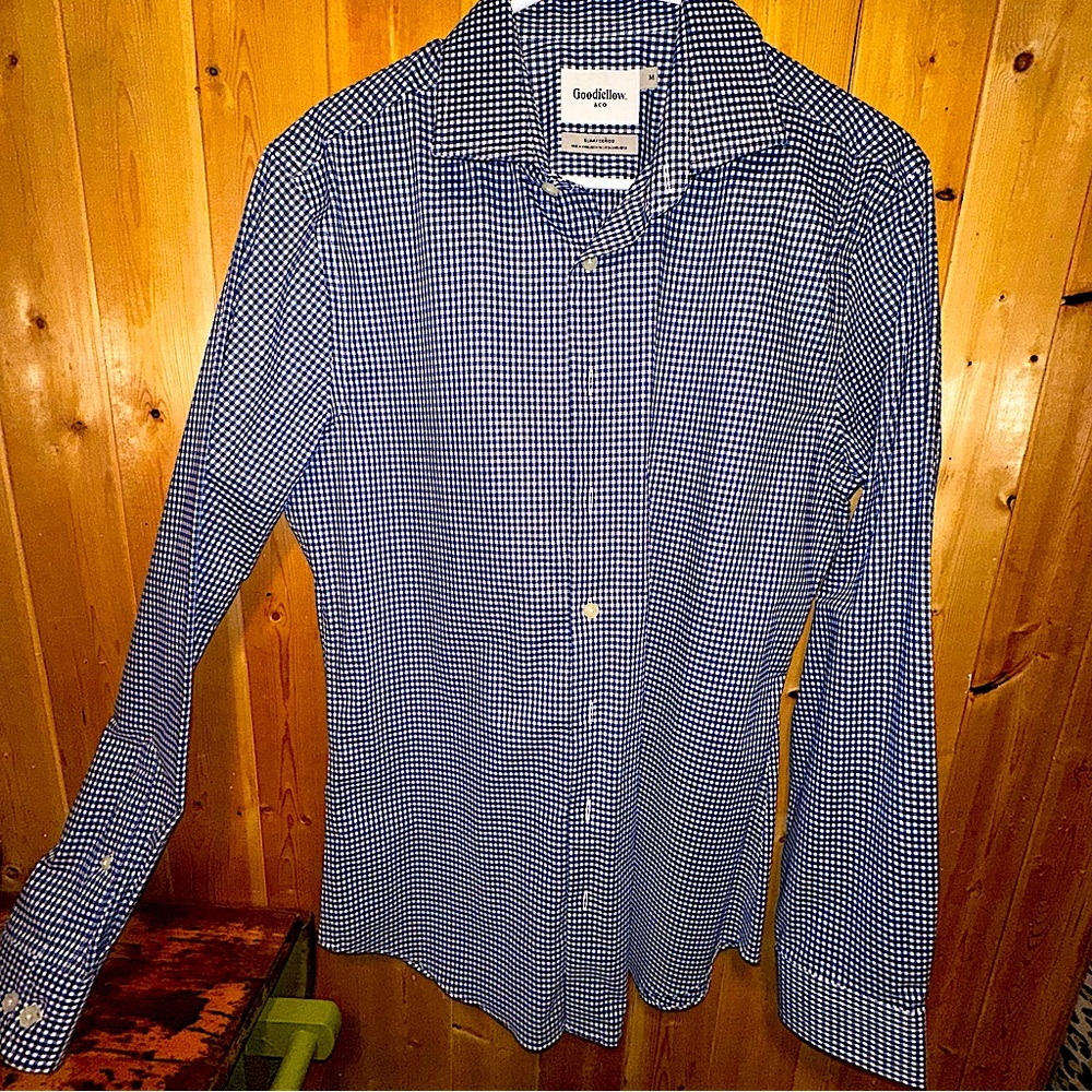 Goodfellow & Co Men's Blue Checkered Shirt